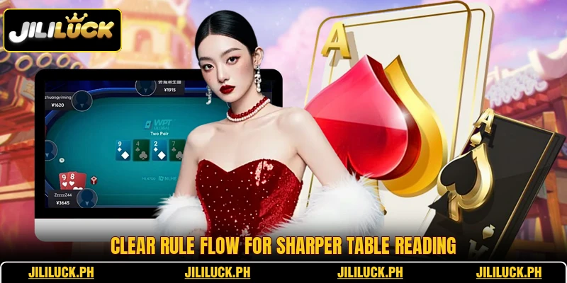 Clear rule flow for sharper table reading