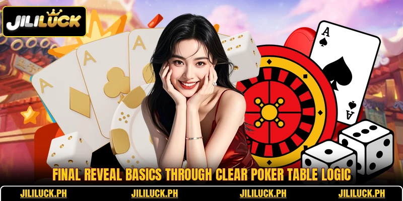 Final reveal basics through clear poker table logic