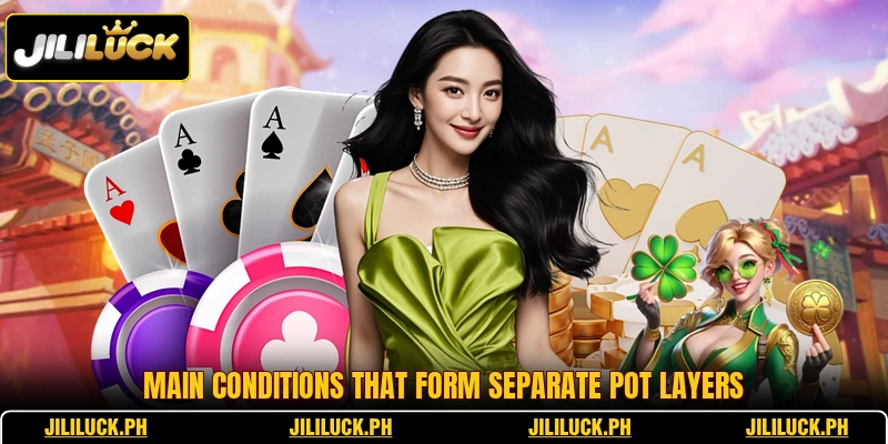 Main conditions that form separate pot layers