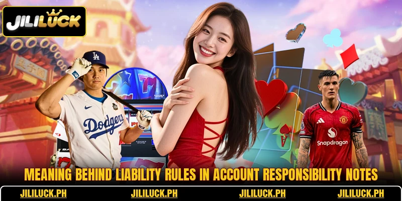 Meaning behind liability rules in account responsibility notes