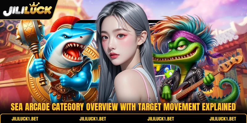 Sea arcade category overview with target movement explained Sea arcade category overview with target movement explained