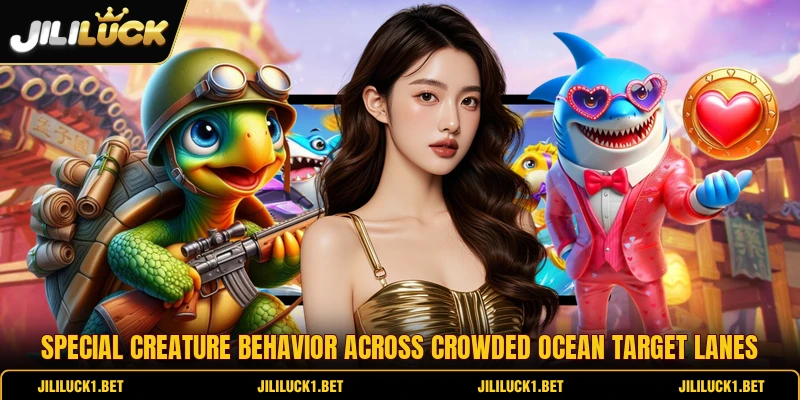 Special creature behavior across crowded ocean target lanes Special creature behavior across crowded ocean target lanes